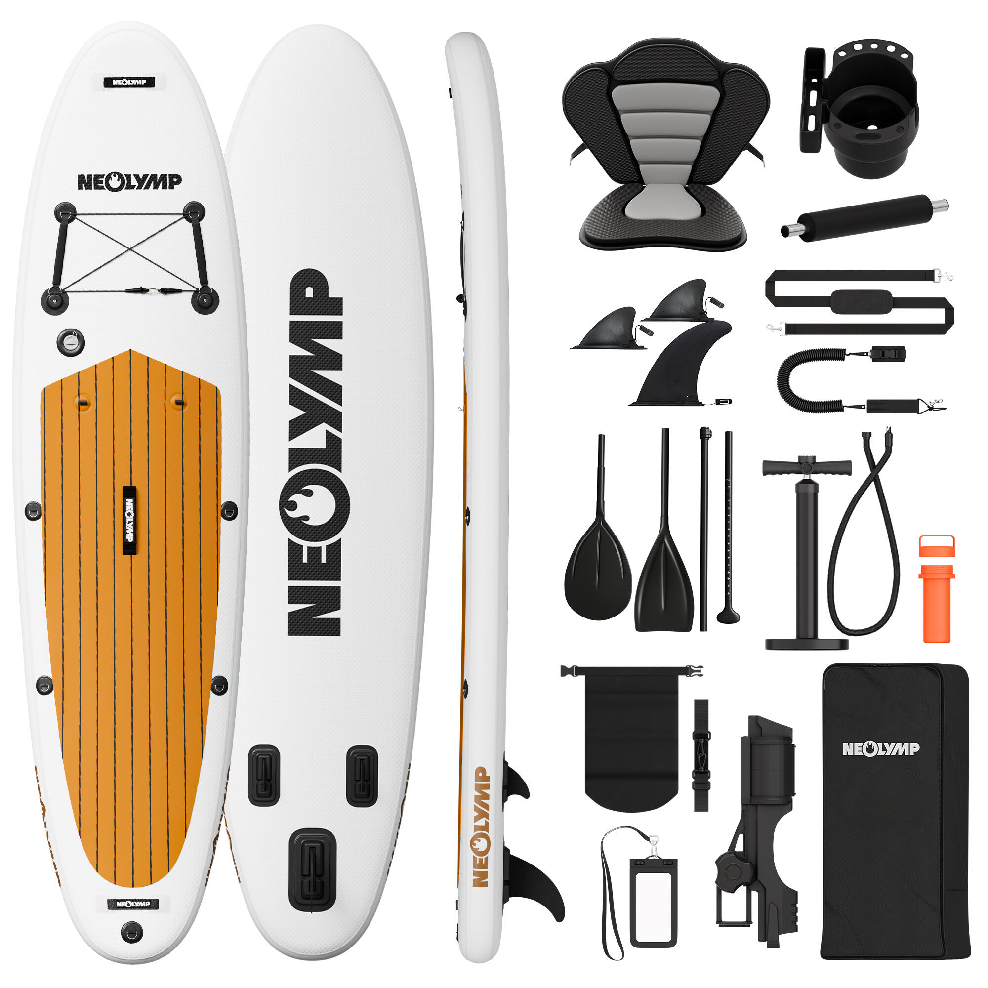 NEOLYMP SUP Board 315 cm Komplettset: Kajaksitz, Pumpe, Rucksack – 150 kg 2/7