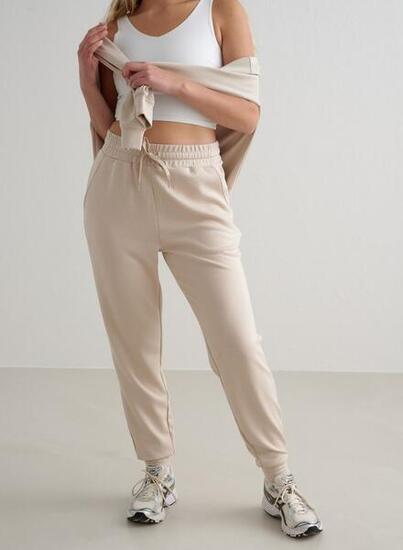 Damen Sweatpants Atmungsaktiv Hellgrau