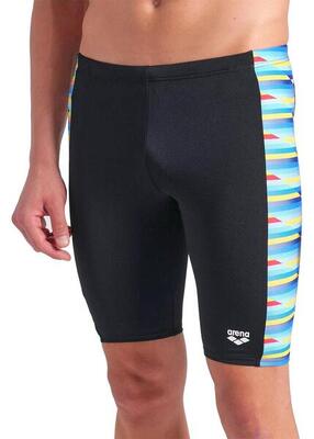 Arena Racing Stripe Schwimm-Jammers - Schwarz / Mehrfarbig - UK Größe 30