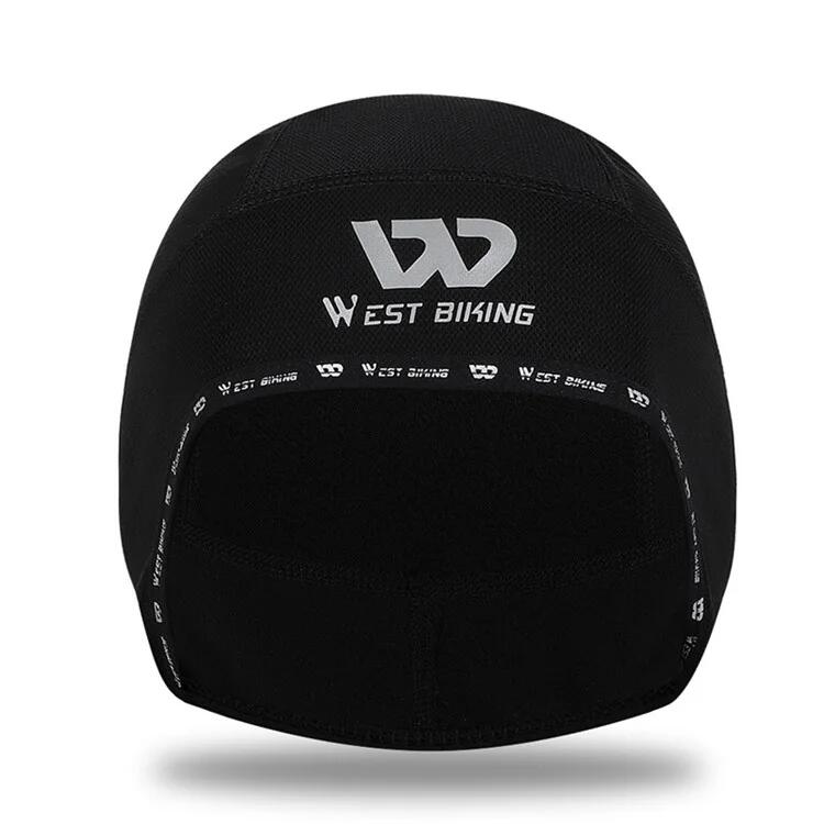 Cappello da ciclismo termico antivento  e foro per auricolari - Nero 2/7
