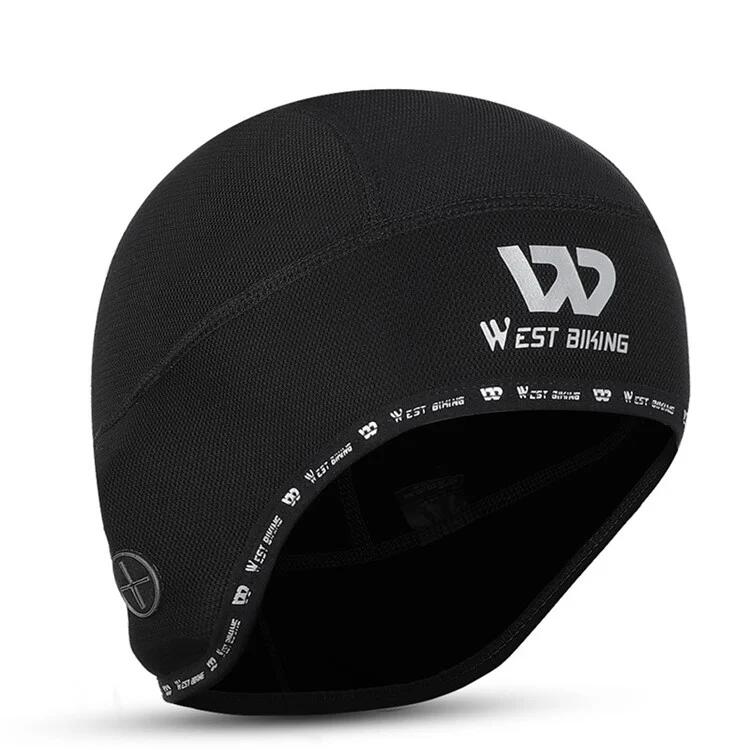 Cappello da ciclismo termico antivento  e foro per auricolari - Nero 3/7