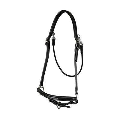 Grooming halster full - zwart - buffelleer