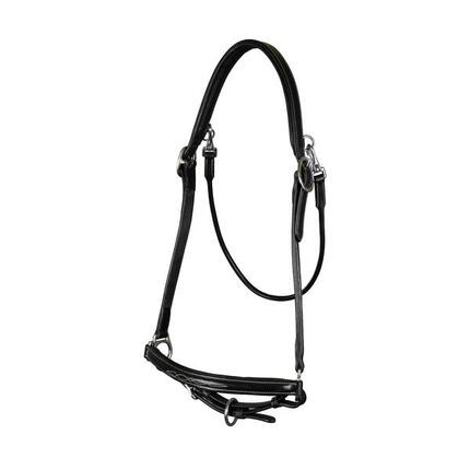 Toilettage Licol FULL - Noir - Cuir de buffle