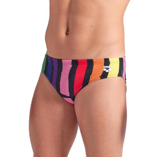 Majtki Arena Let It Beat - Czarne Wielokolorowe / Czarne - Rozmiar 26