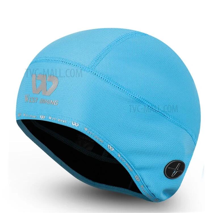 Thermal Windproof Cycling Beanie with Headphone Hole - Baby Blue