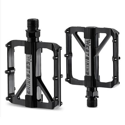 WEST BIKING YP0802126 MTB-Pedale Alu, rutschfest mit Dreifachlager