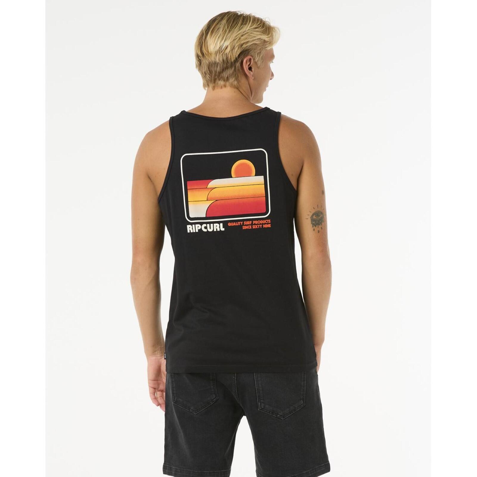 Rip Curl Surf Revival Peaking Tank Vest-Black 3/5