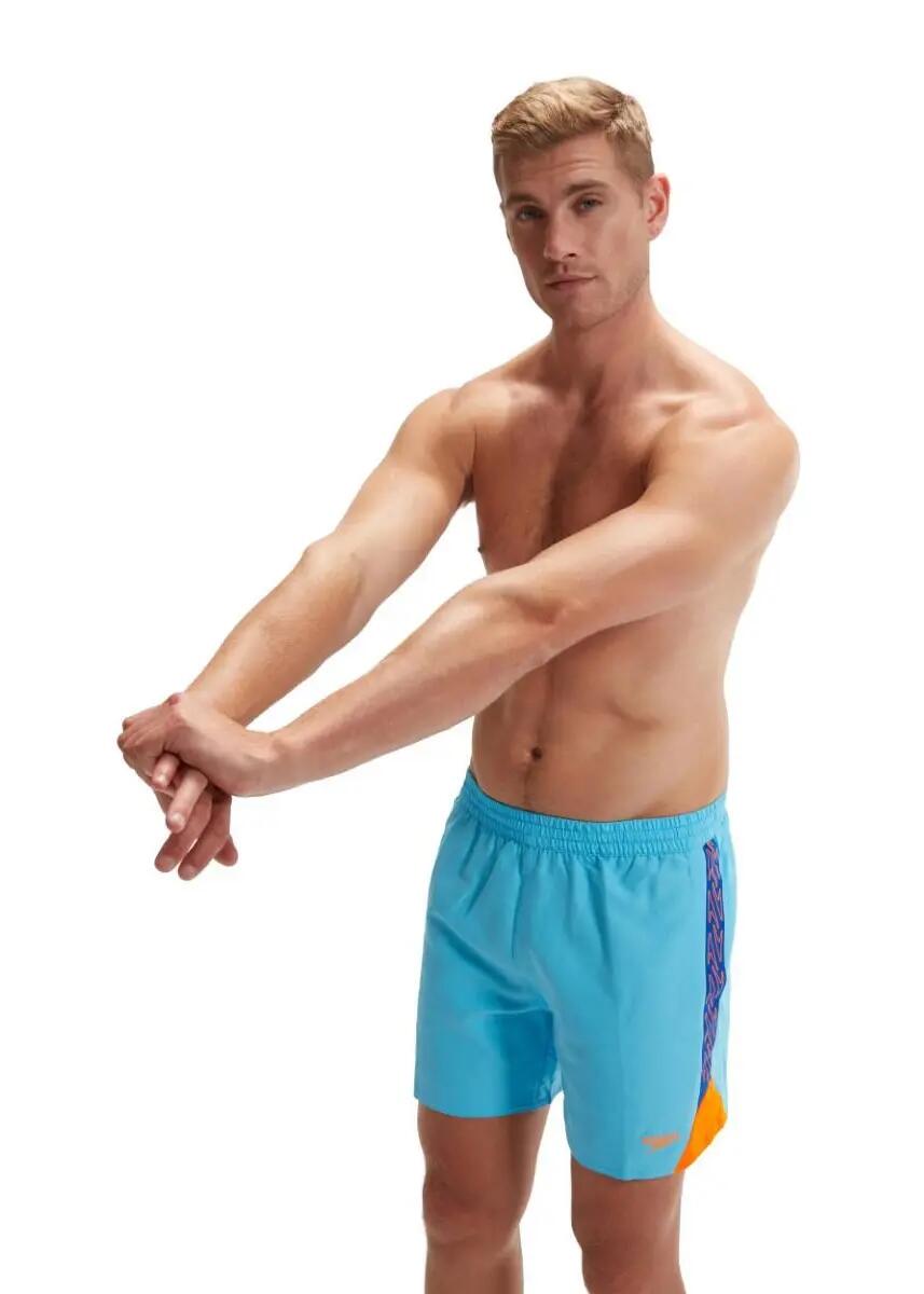 Speedo Short de bain HyperBoom Splice 16" - Bleu / Cobalt / Mandarine 3/7