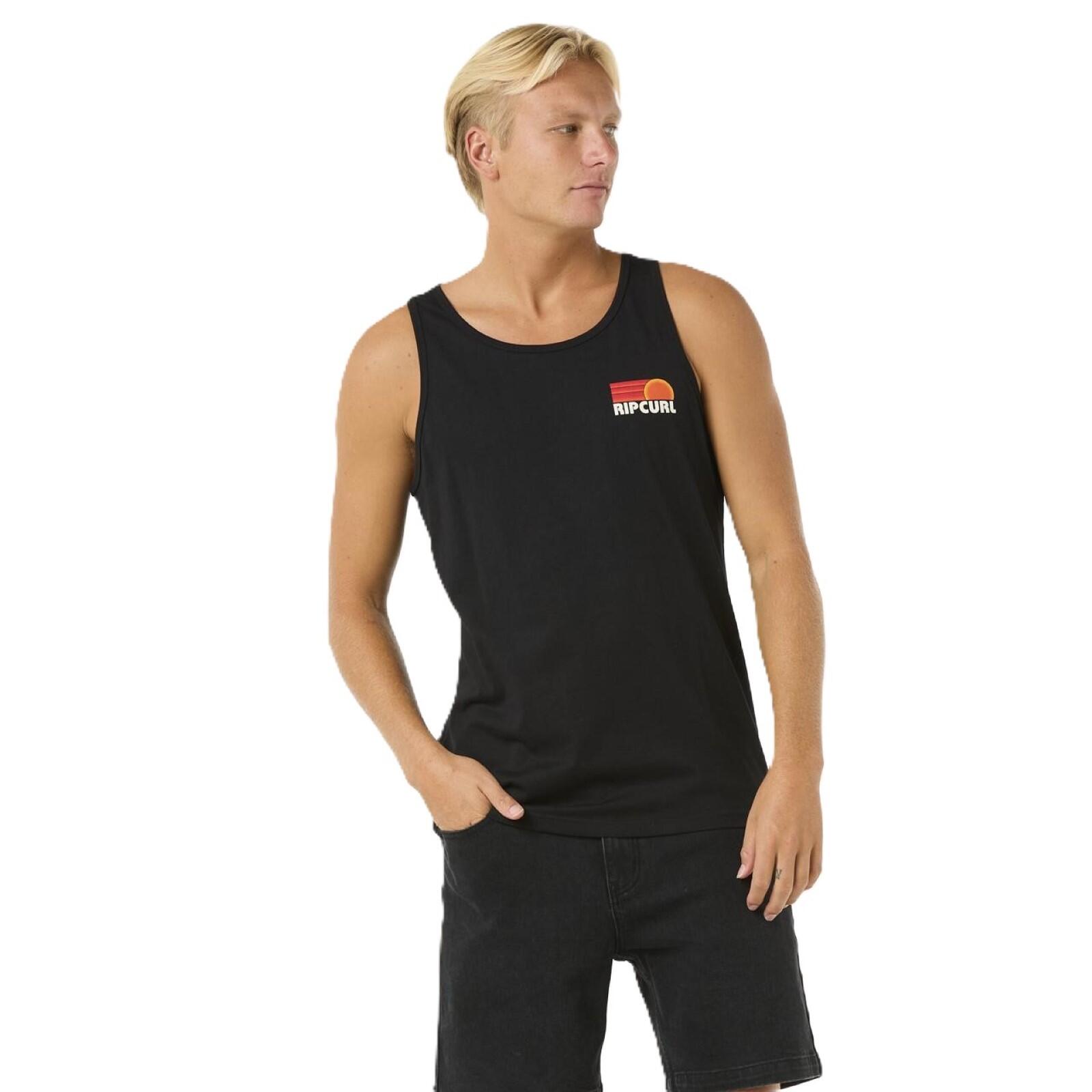 Rip Curl Surf Revival Peaking Tank Vest-Black 1/5