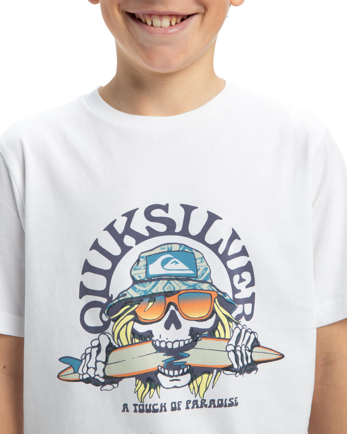 T-shirt met Korte mouw EV SKULL FEAST Weiss Jongens 8-16 4/6