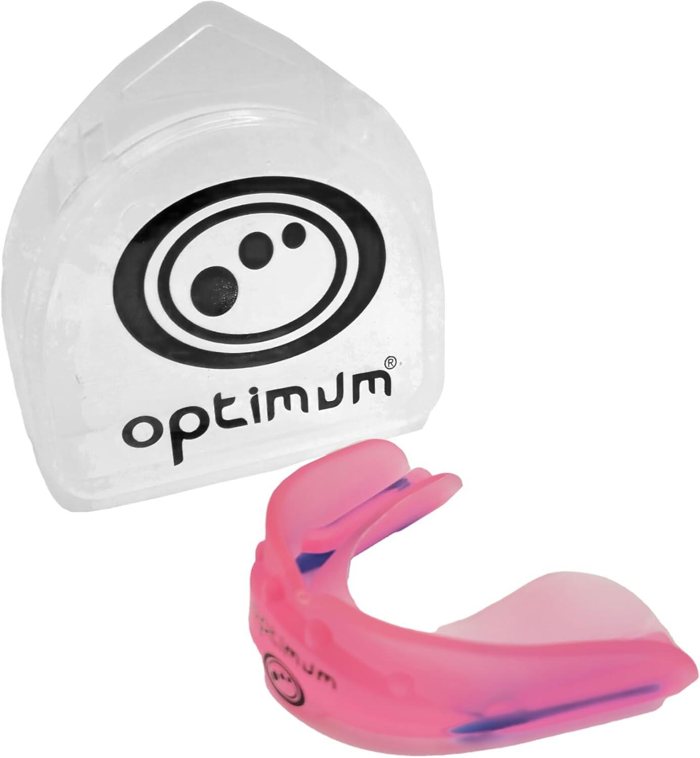 Optimum Senior Rugby Boxing Mouthguard Gum Shield Slim Fit With Case 1/3