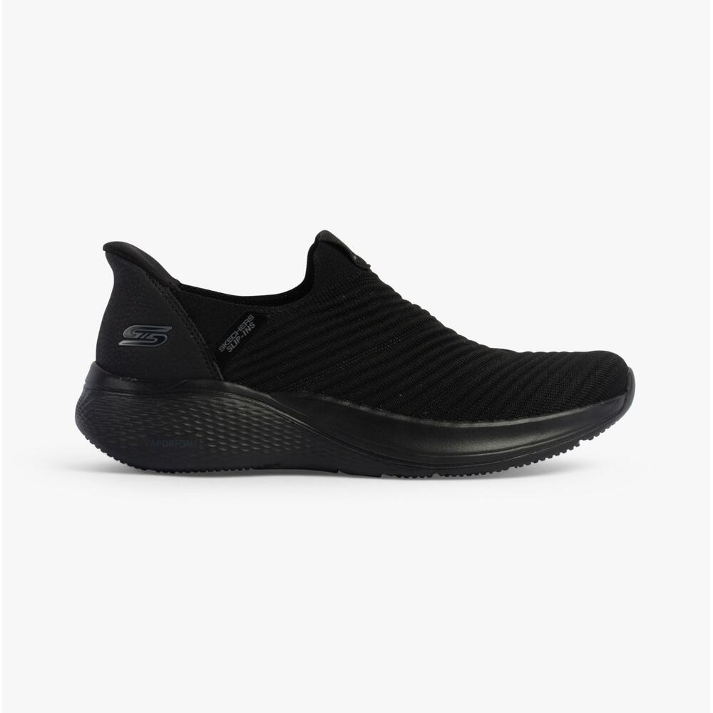 SKECHERS 117508/bbk Womens Sports Low Top Slip On Trainers