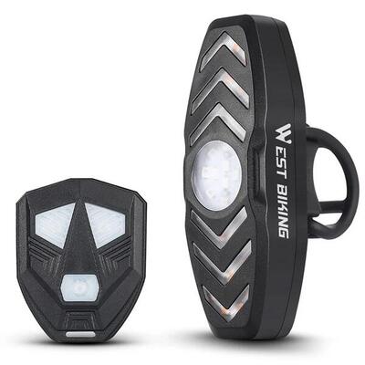 Fanale LED posteriore WEST BIKING YP0701313 con frecce e telecomando