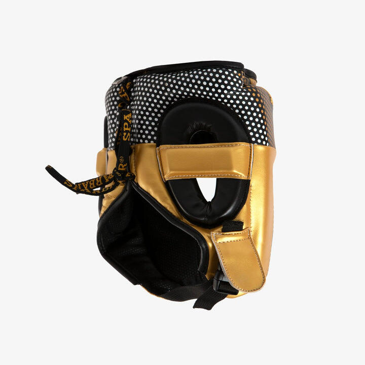 SPARBAR® SB1 KIDS FULL FACE HEADGUARD - BLACK & GOLD 3/4