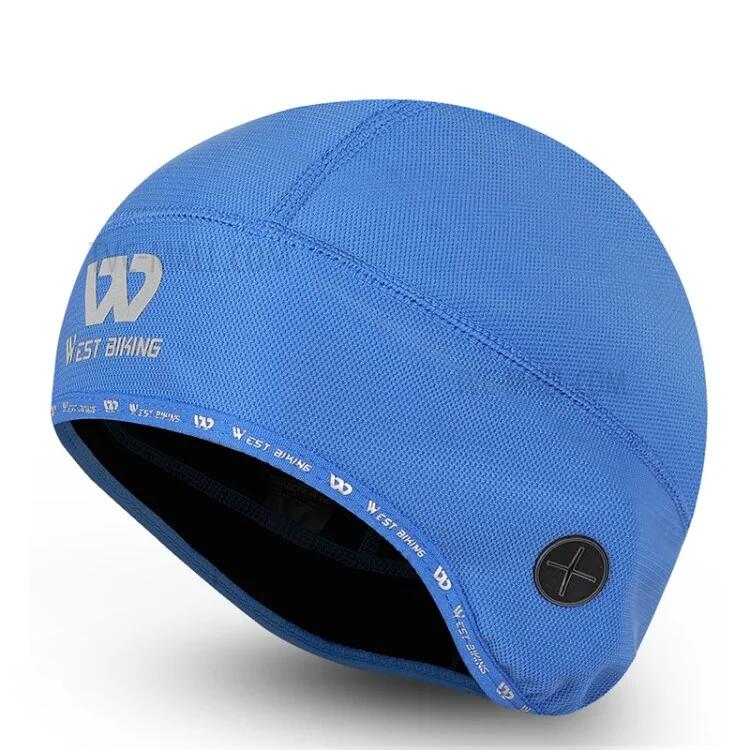 WEST BIKING Windproof Thermal Cycling Beanie with Headphone Hole - Blue