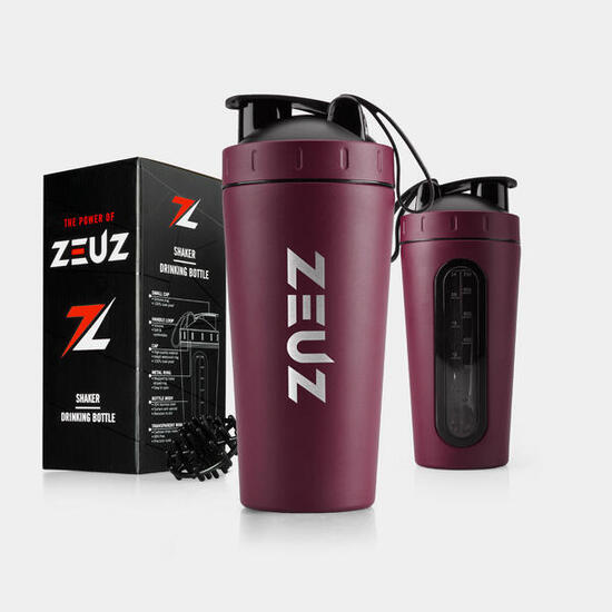 Shaker ZEUZ en inox 700 ml — réutilisable et étanche