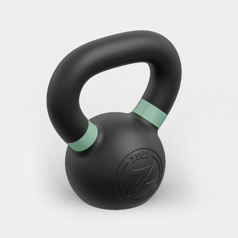 Kettlebell ZEUZ da 4 kg – Ghisa – Verde chiaro 3/6