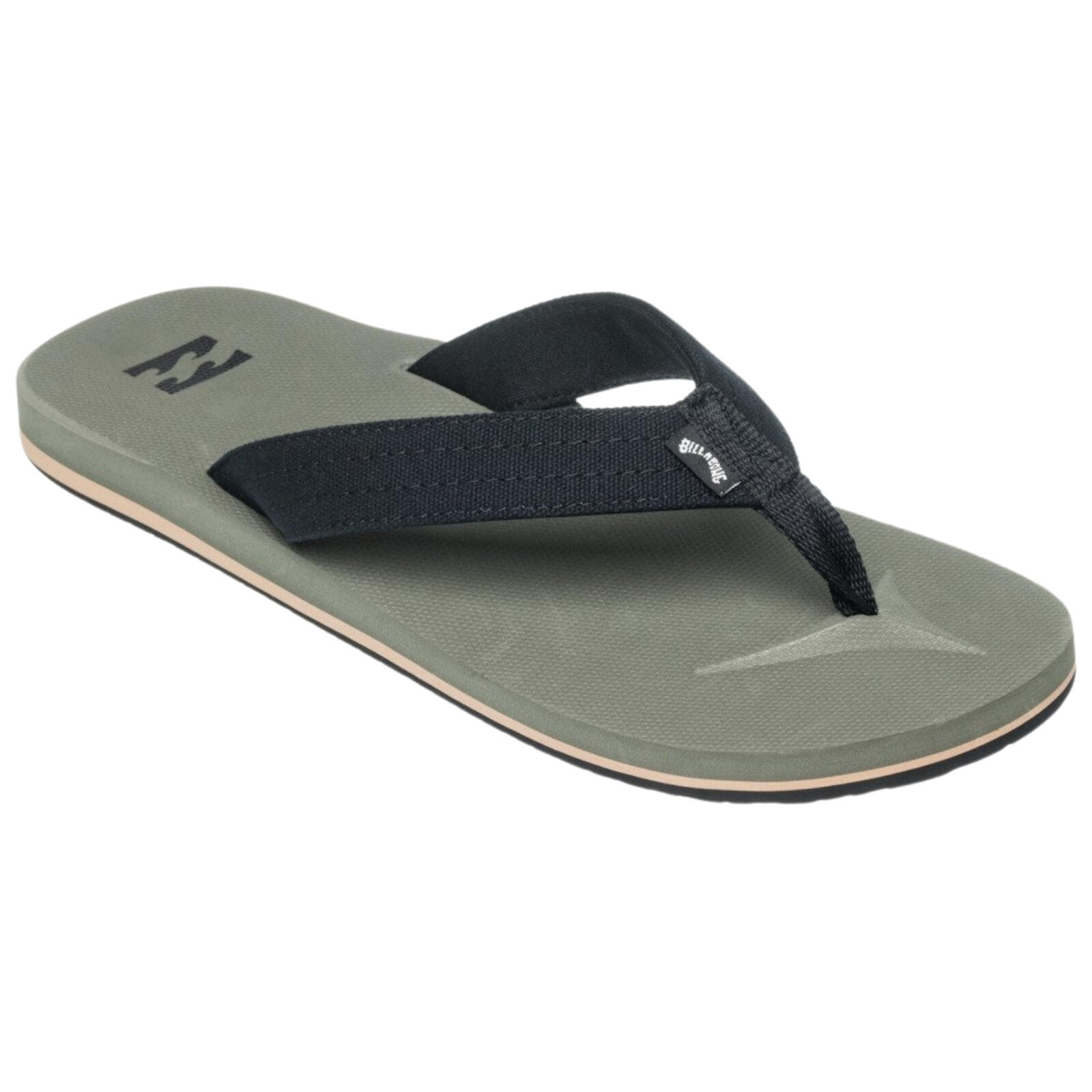 Billabong All Day Canvas Flip Flops-Military 2/3