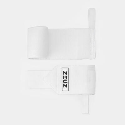 Zeuz 2 stuks wrist wraps voor fitness & crossfit – polsband – polsbrace – wit