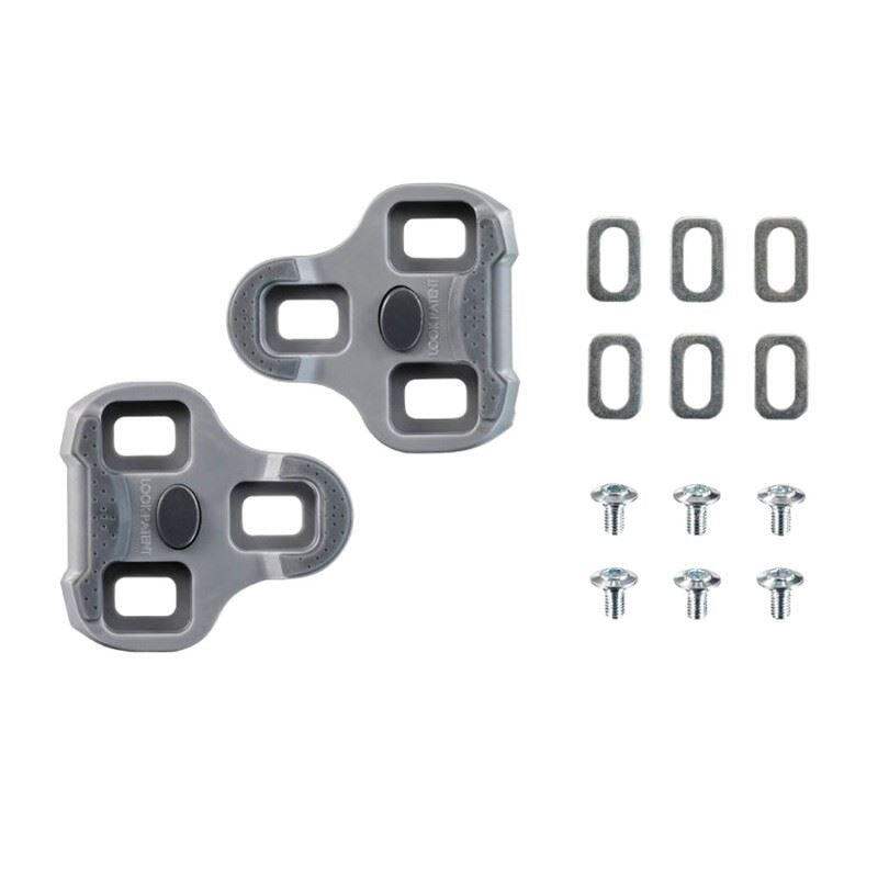 Look Keo Grip 4.5 degree Replacement Road Bike Cleats - Grey 3/4