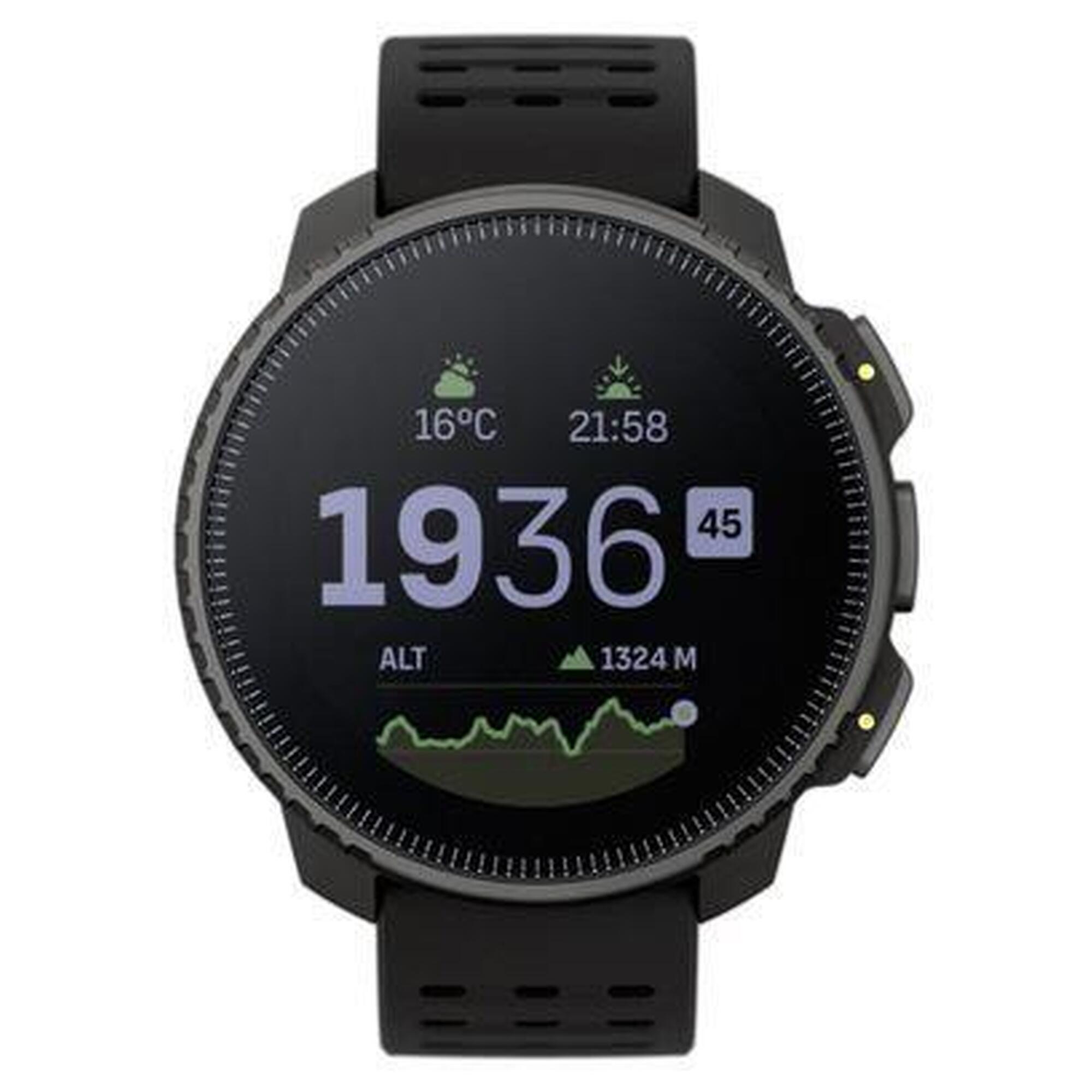 Montre GPS Suunto Vertical Steel Solar All Black - Noir