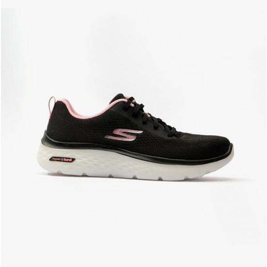 Zapatillas de la marca Skechers GO WALK HYPER BURST para mujer en color negro.