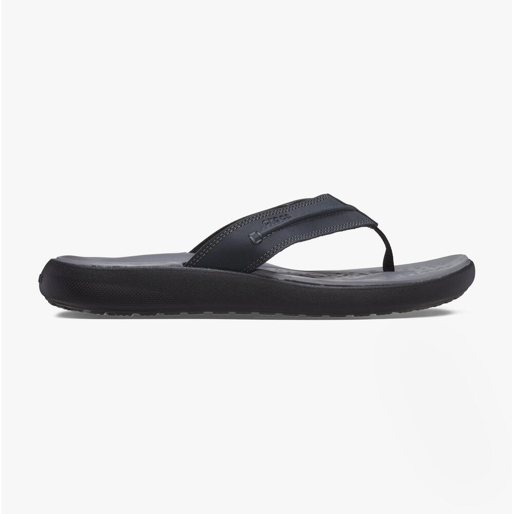 CROCS 209332-001 Mens Poolside Slip On Flip-flops