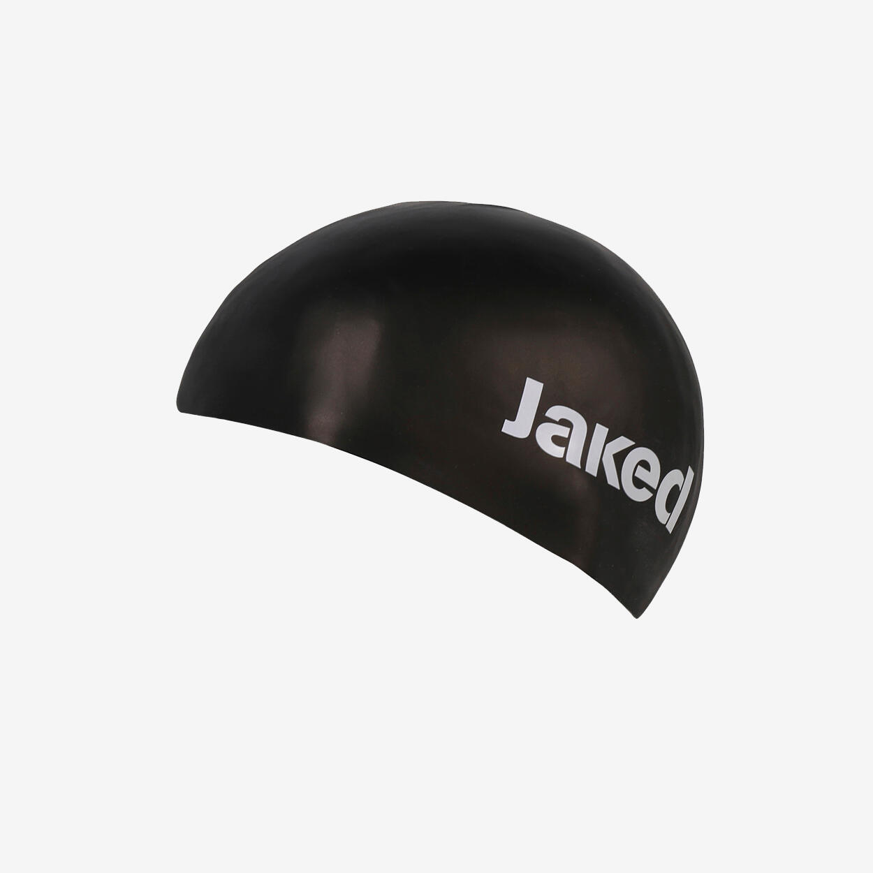 Gorro de natación sintético negro para hombre y mujer. 2/3