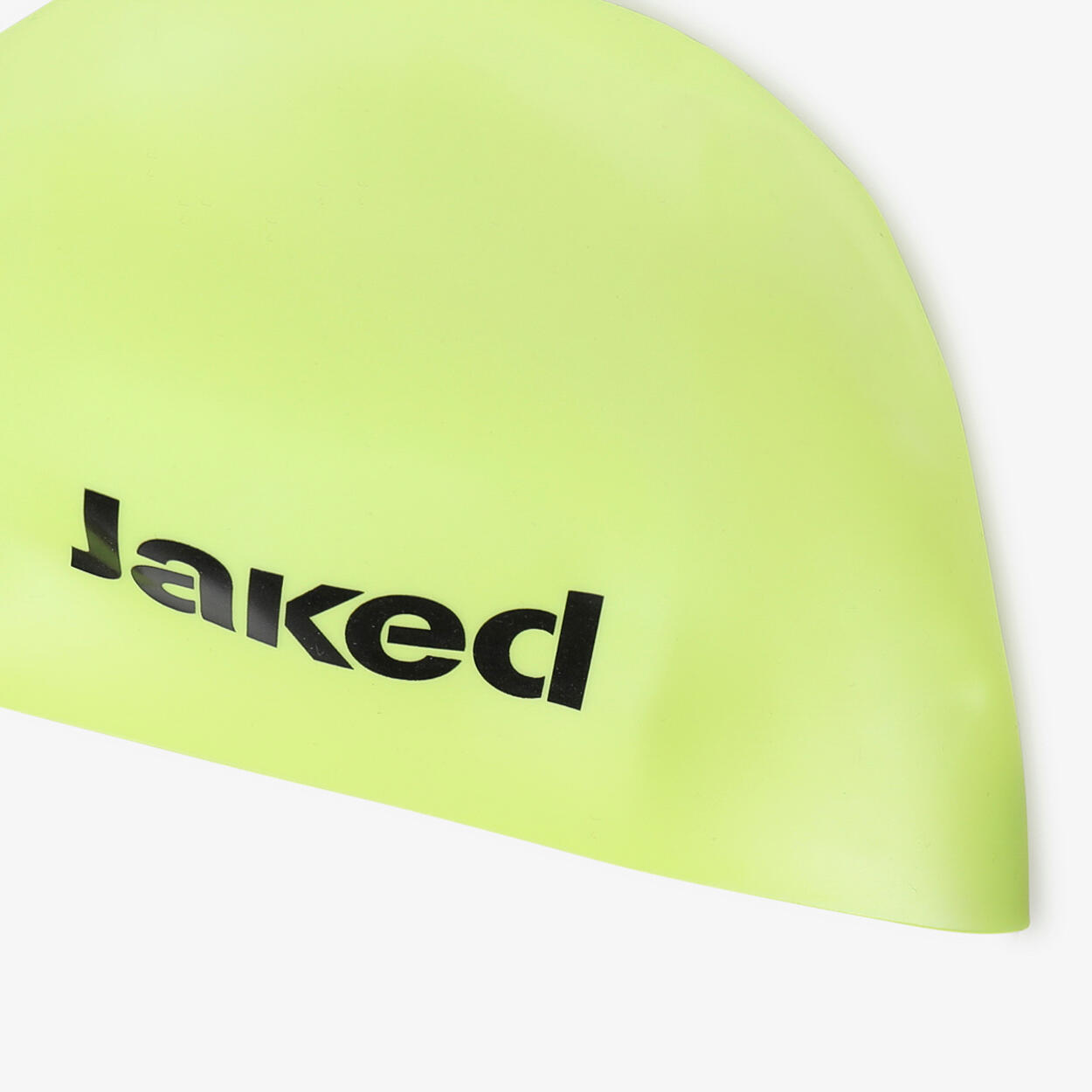 Gorro de natación amarillo fluorescente para hombre y mujer en material sintétic 3/3