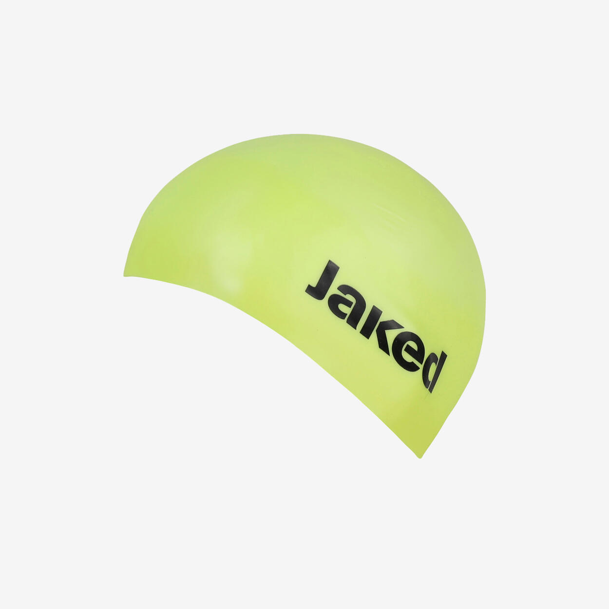 Gorro de natación amarillo fluorescente para hombre y mujer en material sintétic 2/3