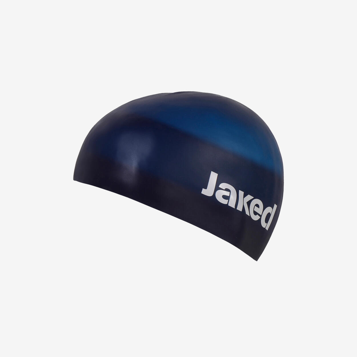 Gorro de natación sintético azul marino para hombre y mujer. 2/3