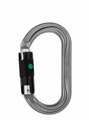 Mousqueton PETZL OK Ball‑Lock M33A BL symétrique automatique acier durable
