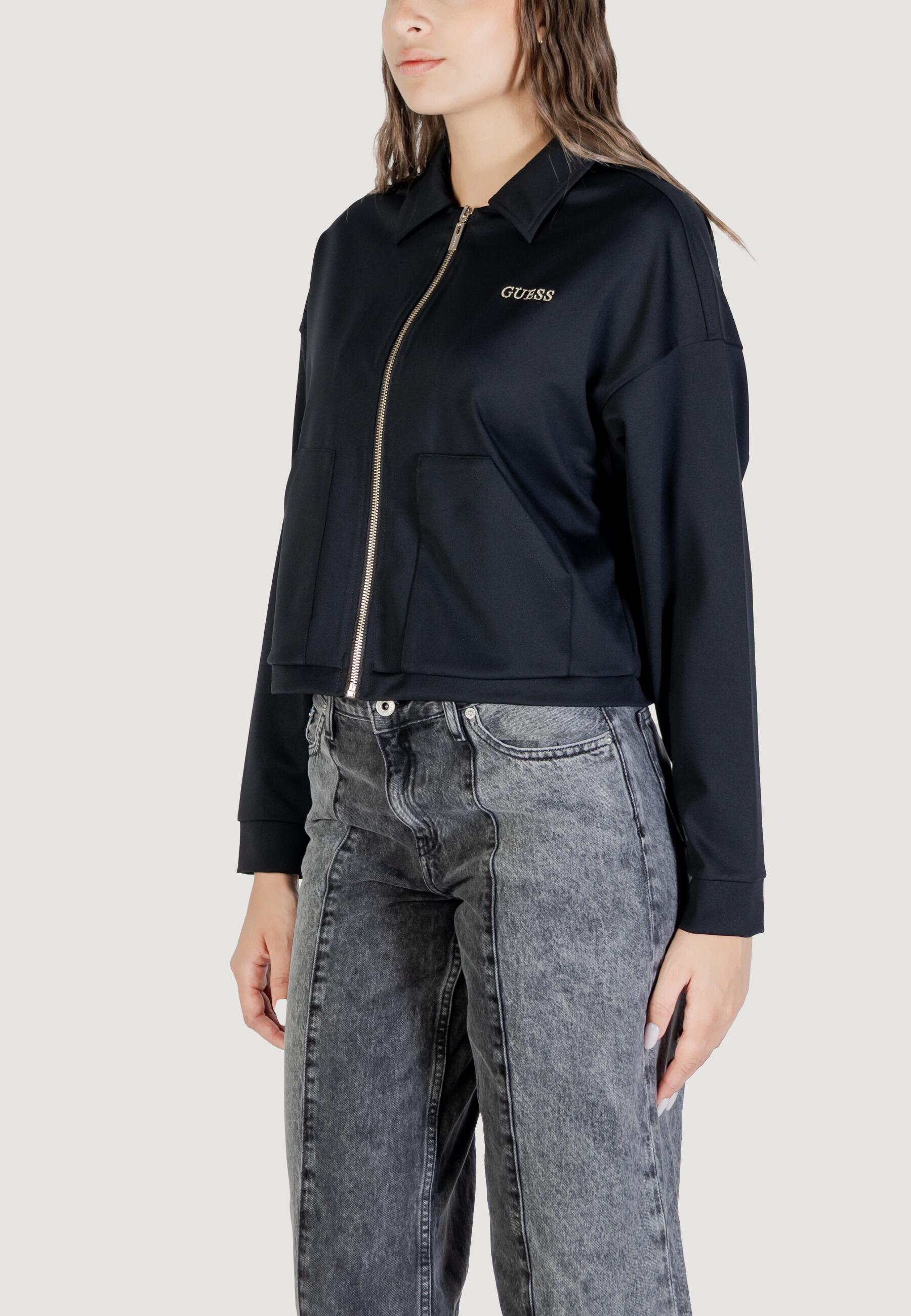 sweat-shirt CARLA CROP ZIP JACKET FEMME NOIR 2/5