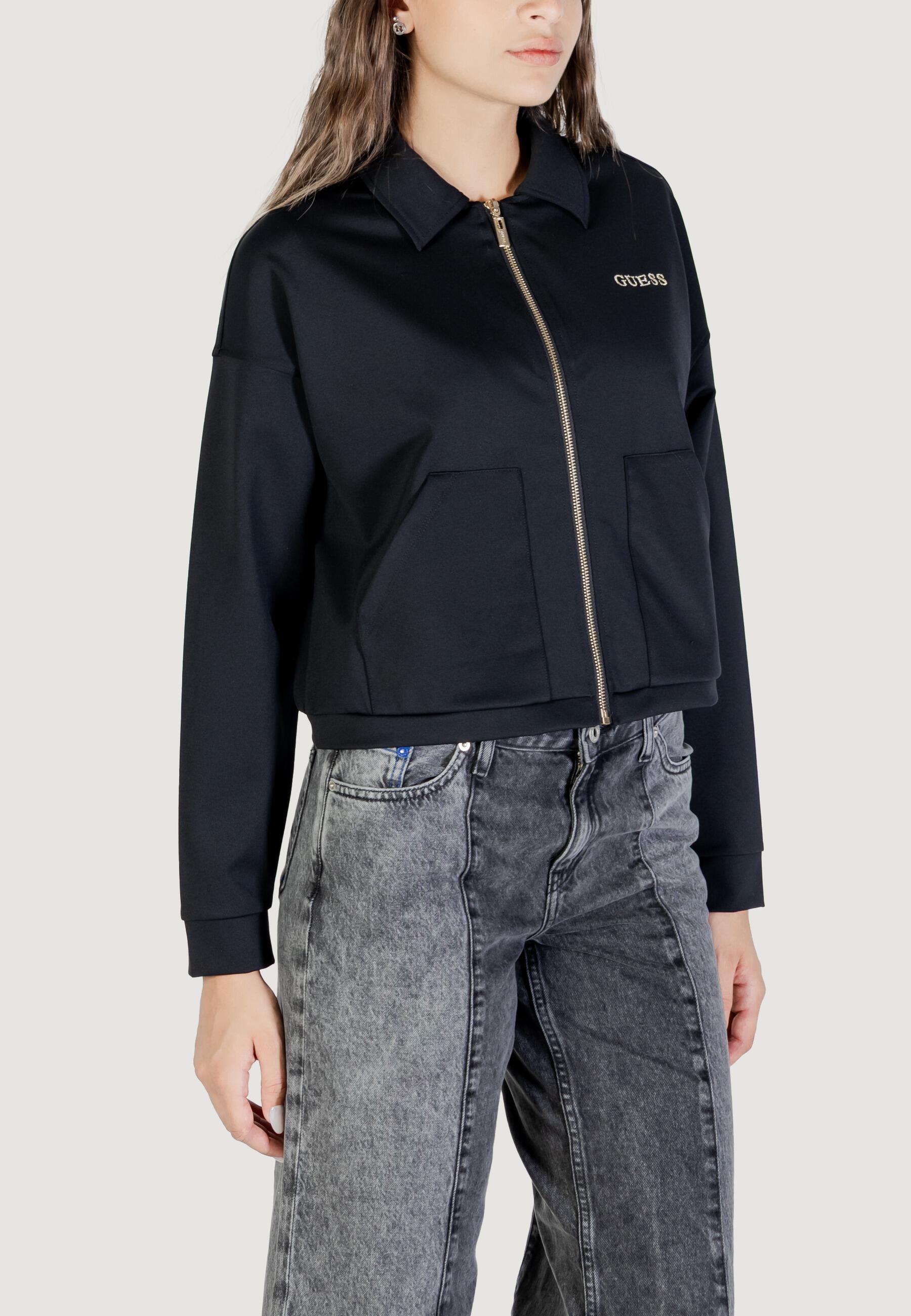 sweat-shirt CARLA CROP ZIP JACKET FEMME NOIR 3/5