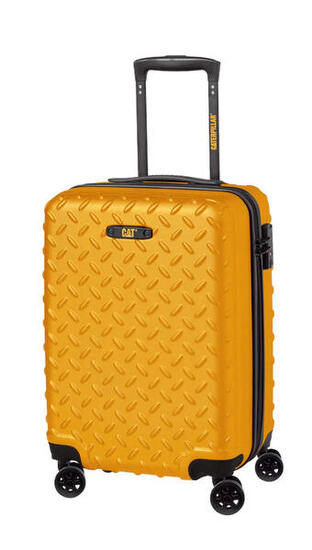 Caterpillar Trolley bagaglio a mano rigido CAT Industrial Plate 20 84759 Yellow