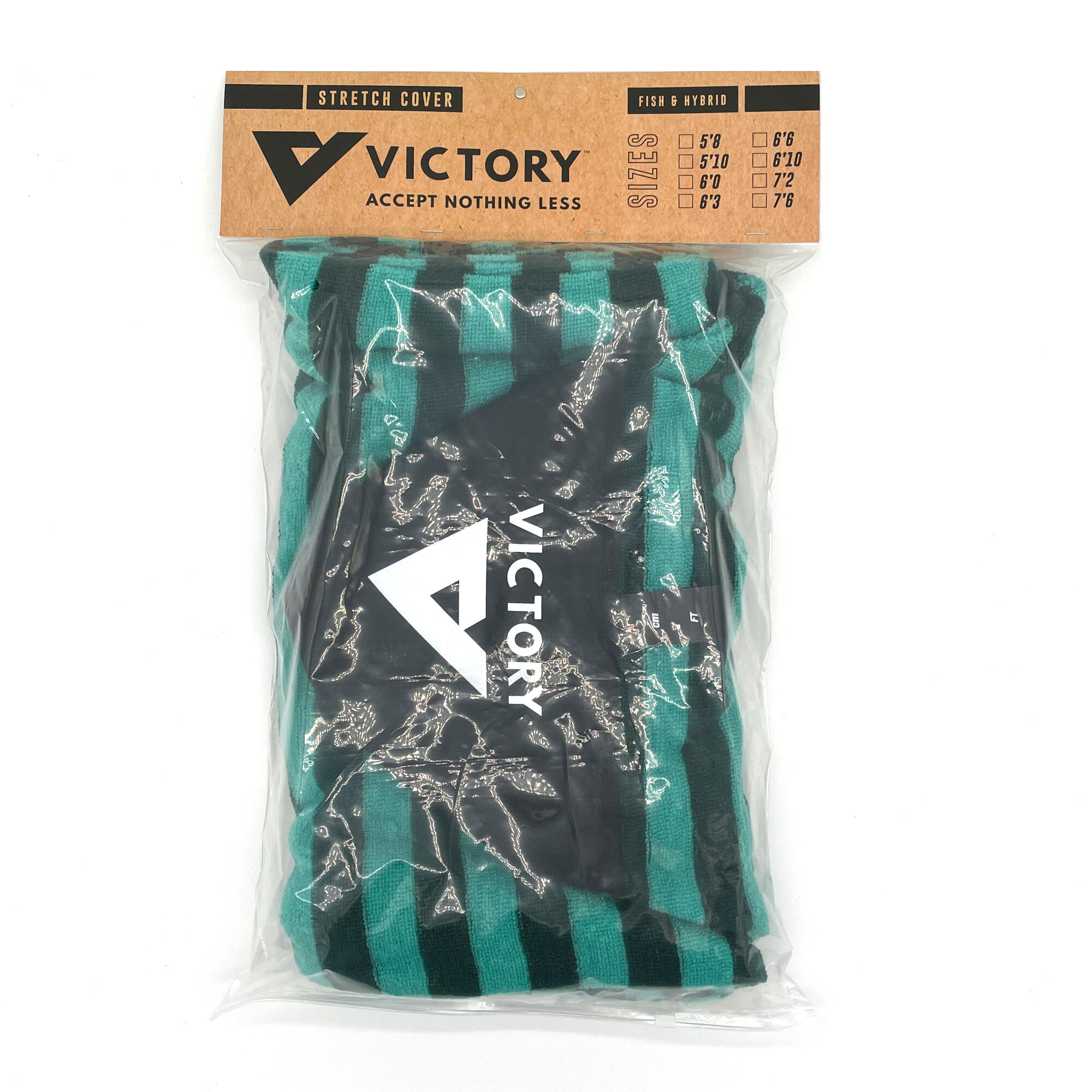 VICTORY - Copri tavola da surf - Fish / Hybrid - 5'8 - Turchese / Grigio 3/4