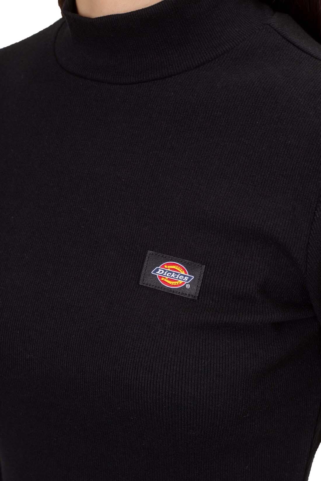 Top - Sportswear - Women - Slim fit ribbed pullover - Black 4/5