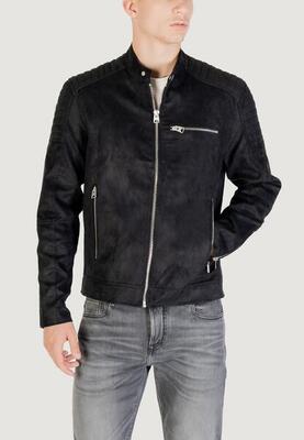MEN'S Jacke ONSGUS FAUX SUEDE RACER JACKET OTW NOO SCHWARZ