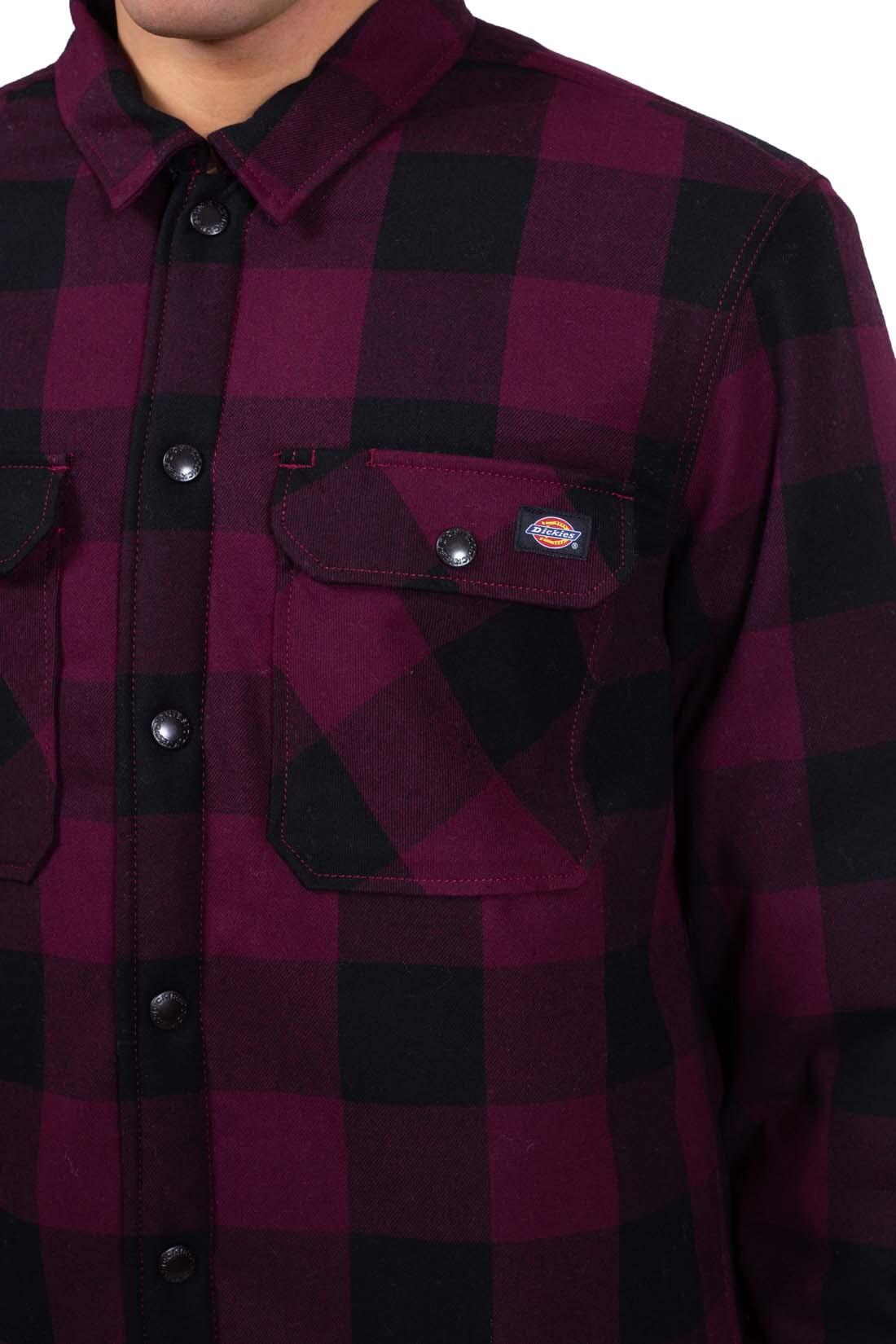 Hemd Dikies Gefüttert Sacramento Maroon 4/7