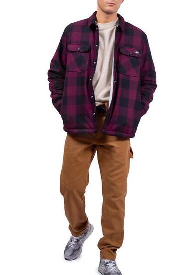 Camicia Dikies Lined Sacramento Maroon