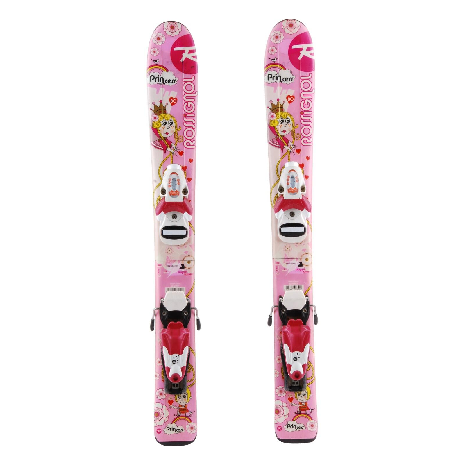RECONDITIONNE - Ski Junior Rossignol Princess + Fixations 1/5