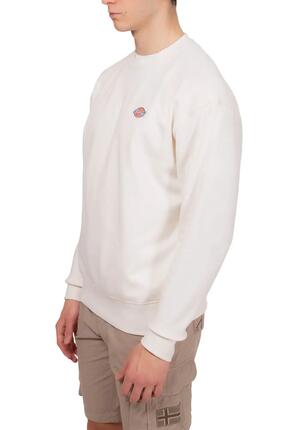 Sweat-shirt - homme - col rond, regular - blanc