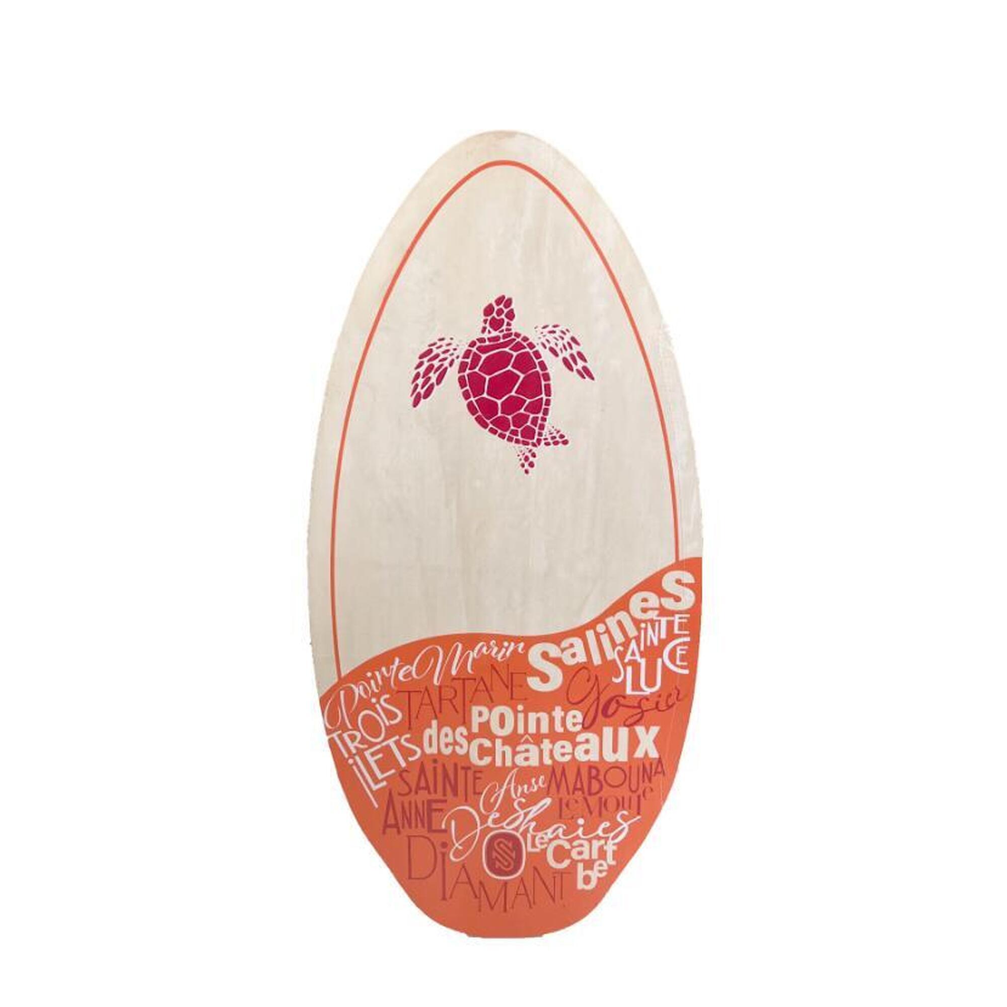Planche Skimboard En Bois 76 X 45 Cm - Pour Débutants Et Adultes - Légère, Maniable - Plage, Vagues, Lacs