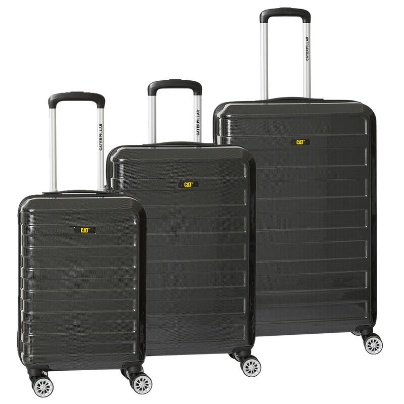 Caterpillar Set 3 pezzi trolley di misura grande,media e piccola CAT Carbon Blac 3/3