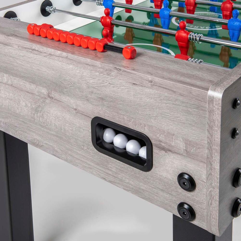 G500 Rovere grigio Calciobalilla Garlando, piano gioco vetro 5/5