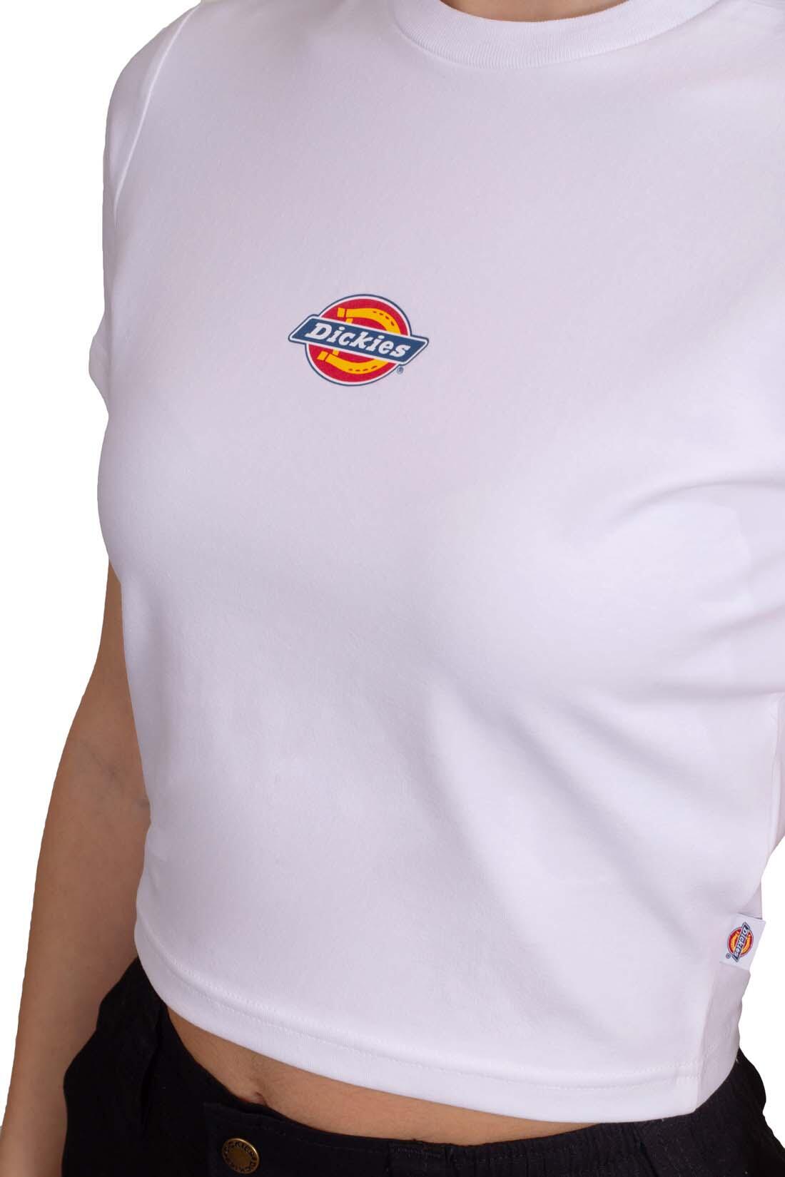 Maglia a maniche corte Dickies modello DK0A4XPOWHX1 per donne 4/5