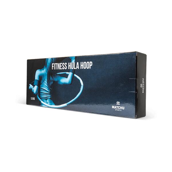 Hula hoop de fitness - Cerceau leste - Noir - Ø 100cm - 1.5kg