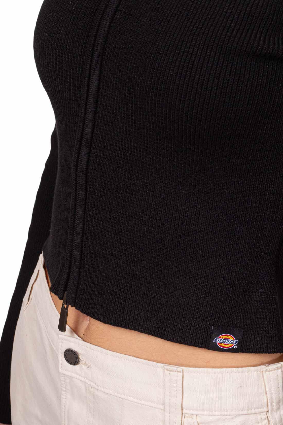 Pullover corto donna East Helena con zip 4/5