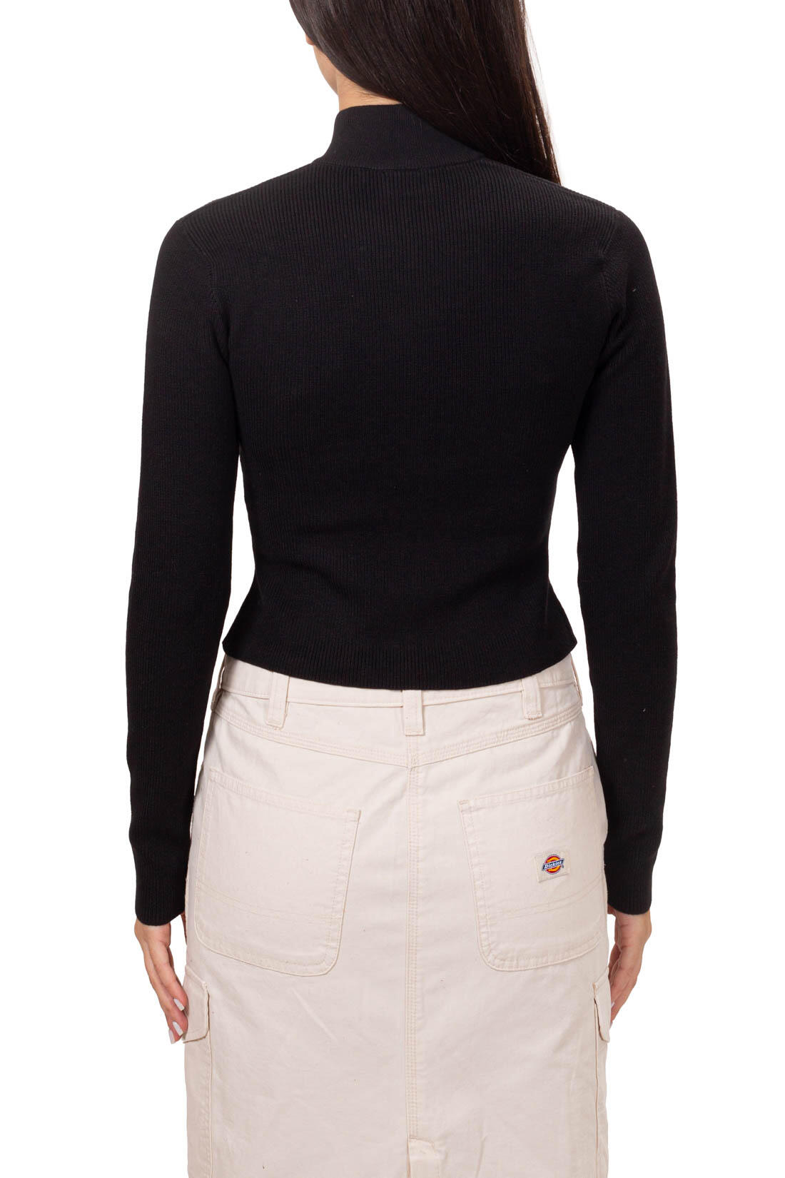 Pullover corto donna East Helena con zip 3/5
