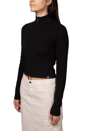Trui met korte rits - Sportswear - Dames - East Helena - Slim fit - Zwart